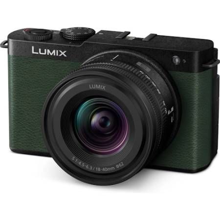 Panasonic LUMIX S9 + SR1840 - zestaw, pełnoklatkowy aparat bezlusterkowy, oliwkowa zieleń, z obiektywem 18-40mm F/4.5-6.